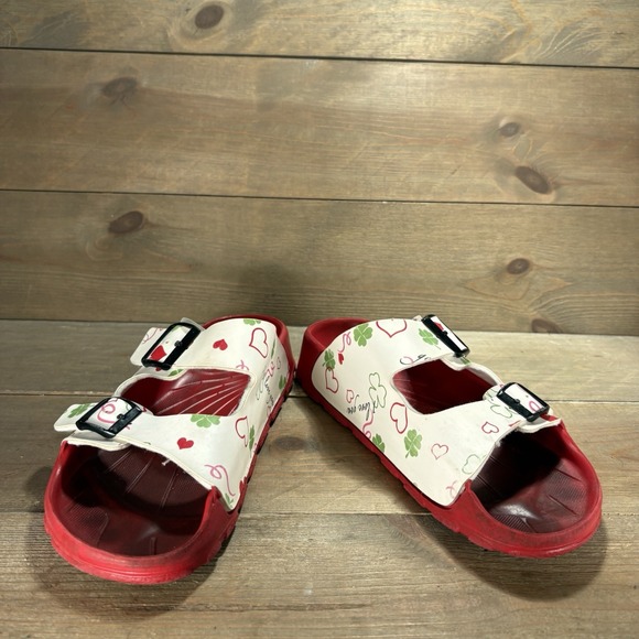 birkenstock birki womens size 9 shoes red love clover comfort sandals - Picture 6 of 11